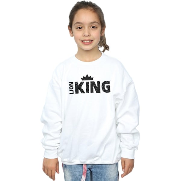 Disney Girls The Lion King Movie Crown Sweatshirt 12-13 År W White 12-13 Years