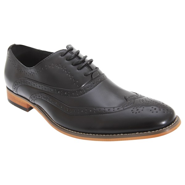 Goor herr 5 Eyelet Brogue Oxford skor 6 UK svart Black 6 UK