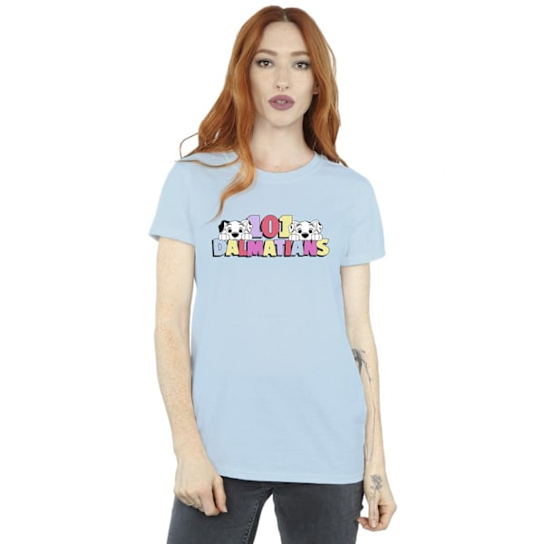 Disney Dam/Damer 101 Dalmatiner Flerfärgad Bomull Pojkvän Baby Blue XL