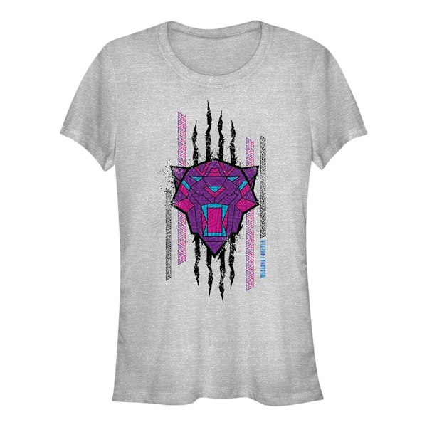 Marvel Girls Wakanda Forever Panther Scratch Bomull T-shirt 9-11 Sports Grey 9-11 Years