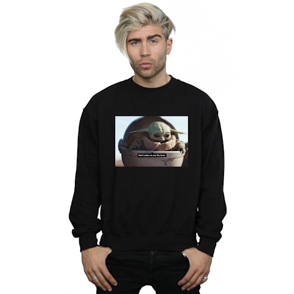 Star Wars Herr The Mandalorian Don´t Make Me Sweatshirt 5XL Svart Black 5XL