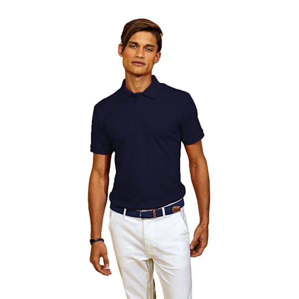 Asquith & Fox Herr Super Smooth Knit Polo Shirt M Marinblå Navy M
