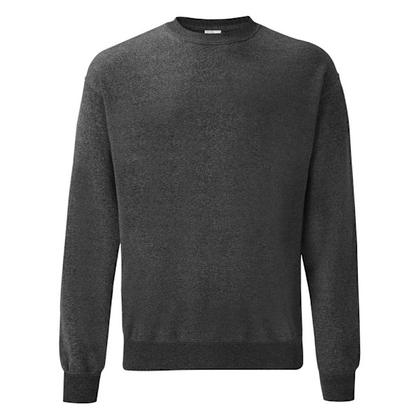 Fruit Of The Loom Classic Drop Shoulder Sweatshirt M Mörk Dark Heather M