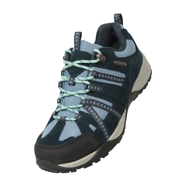 Mountain Warehouse Dam/Damer Direction II Mockaskinn Bred Walkingskor Navy 8 UK