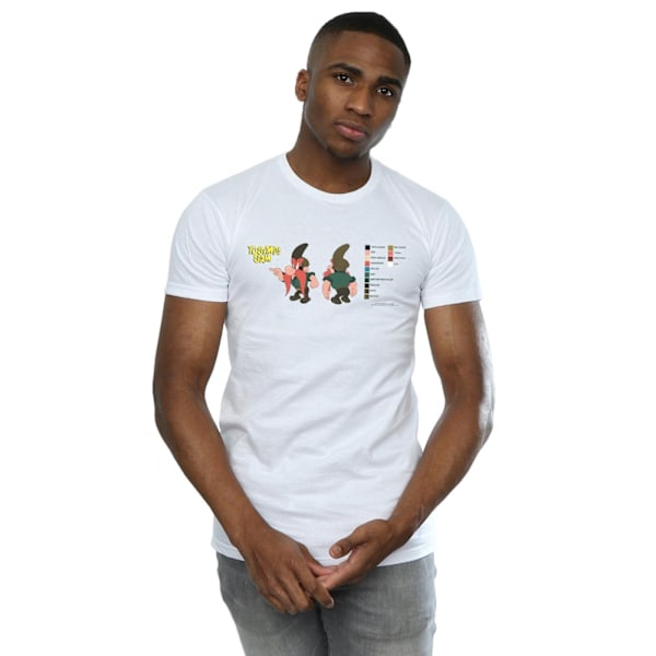 Looney Tunes Herr Yosemite Sam Färgkod T-shirt L Vit White L