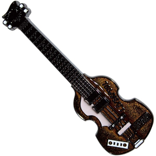 Rock Off Mathew Street Basgitarr Kylskåpsmagnet Storlek: En Storlek Brun Brown One Size