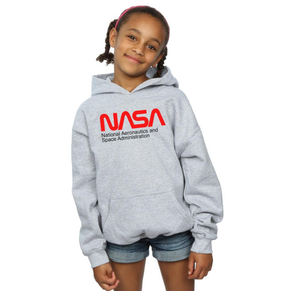 NASA Girls Aeronautics And Space Hoodie 12-13 Years Sports Grey Sports Grey 12-13 Years