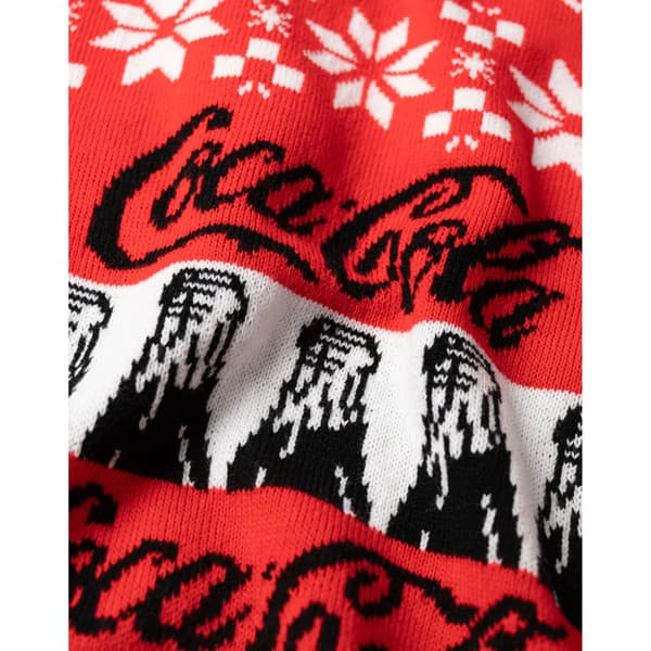 Coca-Cola Jultröja med logotyp för män L Röd Red L