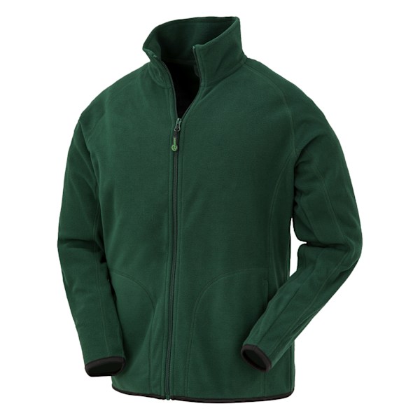 Result Äkta Återvunnen Unisex Vuxen Fleecejacka 4XL Forest G Forest Green 4XL