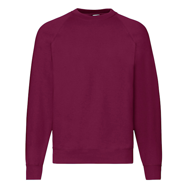 Fruit Of The Loom Raglanärm Belcoro® Sweatshirt 2XL Burgundy Burgundy 2XL