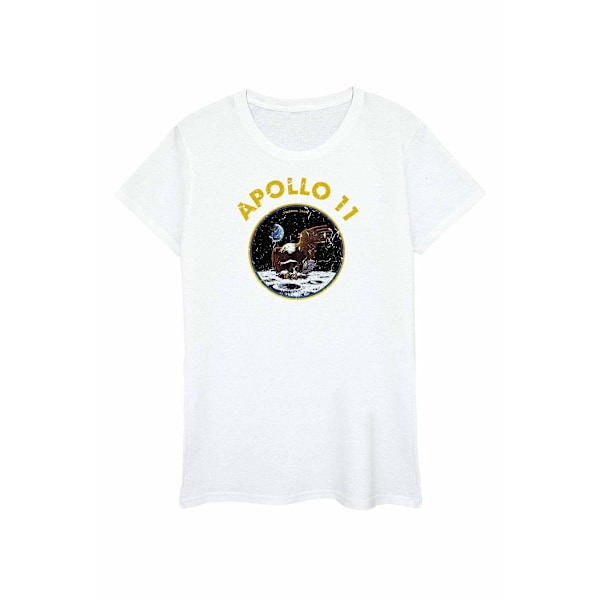 NASA Classic Apollo 11 bomullströja för män S vit White S
