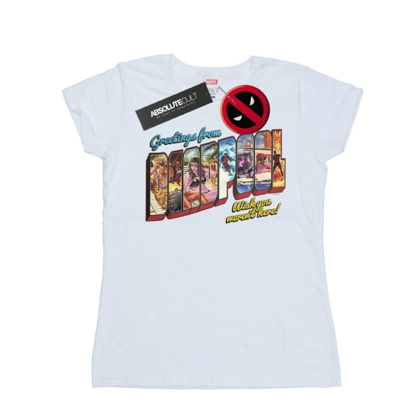 Marvel Womens/Ladies Deadpool Greetings Bomull T-shirt M Vit White M