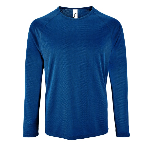 SOLS Sportig Långärmad Performance T-shirt för män 3XL Kungsblå Royal Blue 3XL