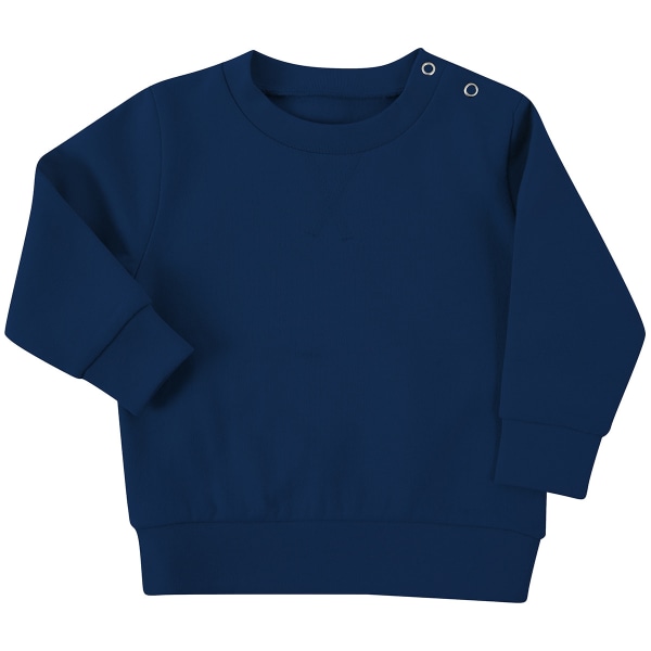 Larkwood Baby Sustainable Sweatshirt 0-6 Months Navy Navy 0-6 Months