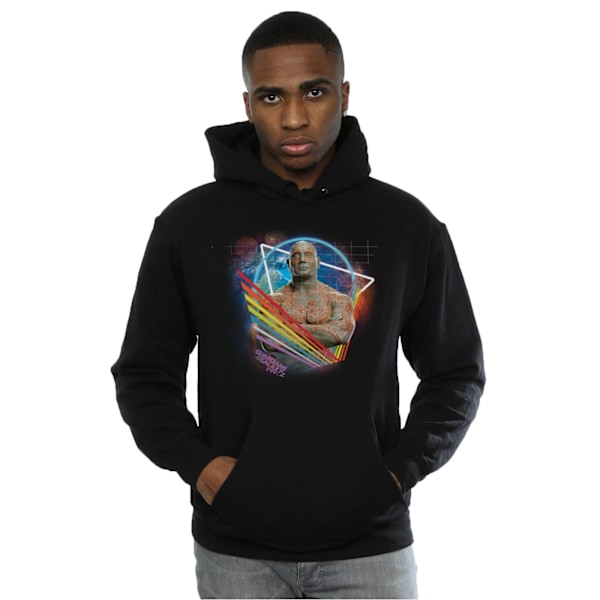 Marvel Herr Guardians Of The Galaxy Neon Drax Hoodie L Svart Black L
