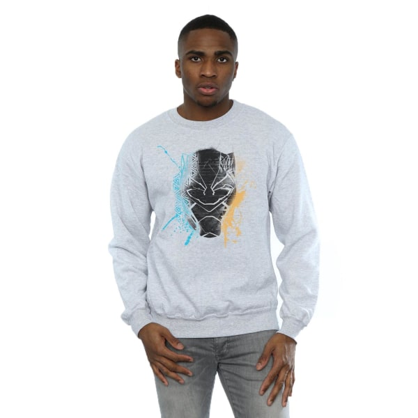 Marvel Mens Black Panther Splash Sweatshirt XL Sports Grey Sports Grey XL