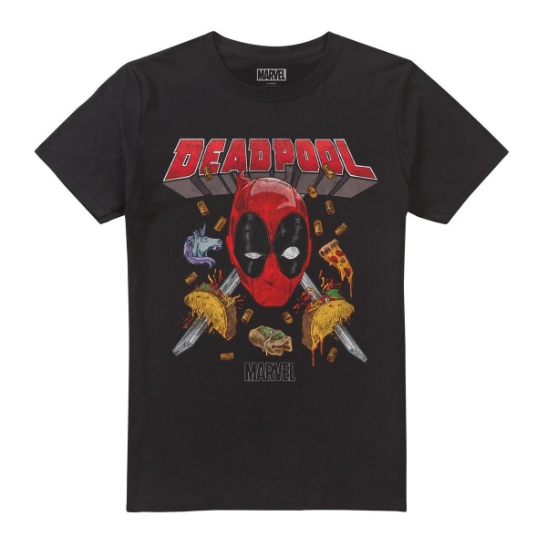 Deadpool Herr Tacomania T-Shirt M Svart Black M
