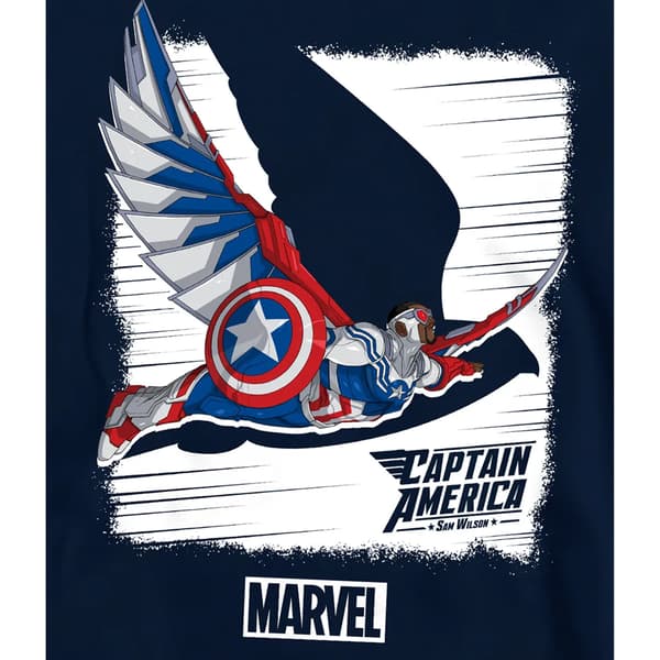 Captain America Barn/Barn Falcon Pull Over Hoodie 9-11 År Navy 9-11 Years