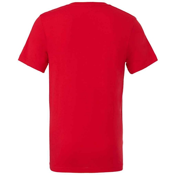 Bella + Canvas Unisex V-ringad T-shirt för vuxna M Röd Red M