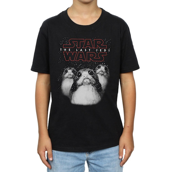 Star Wars: The Last Jedi Boys Porg Bomull T-shirt 7-8 år Bla Black 7-8 Years