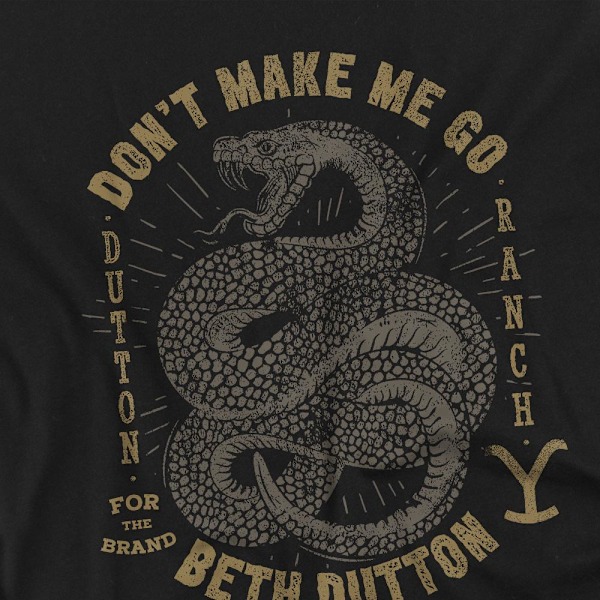 Yellowstone Herr Beth Dutton T-Shirt 3XL Svart Black 3XL