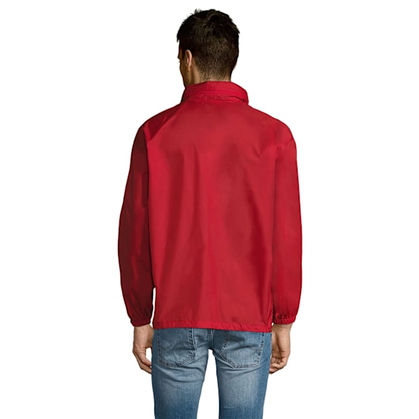 SOLS Unisex Surf Windbreaker Lättviktsjacka M Röd Red M