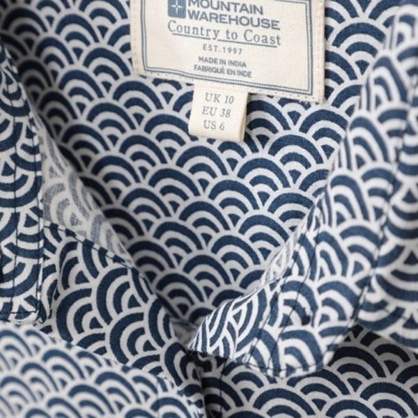 Mountain Warehouse Kokosskjorta för kvinnor/damer 10 UK Blue Blue 10 UK