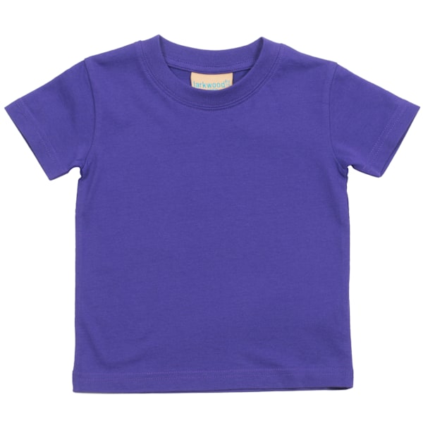 Larkwood Baby/Barn T-shirt med rund hals / Skoluniform 24-36 Pu Purple 24-36