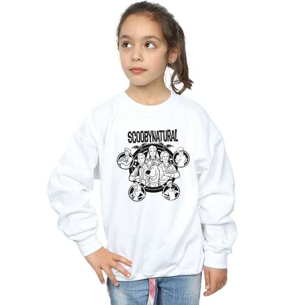 Scoobynatural Girls Mono Characters Sweatshirt 5-6 år Vit White 5-6 Years