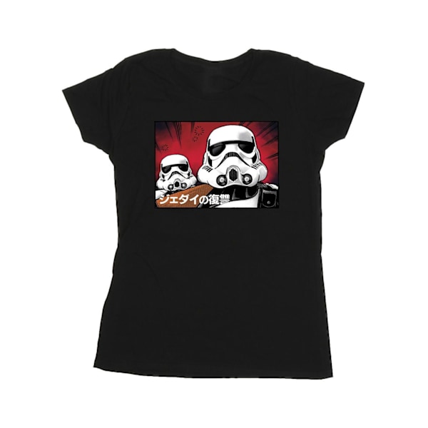 Star Wars Dam/Damer Stormtrooper Japansk Bomull T-shirt S Black S