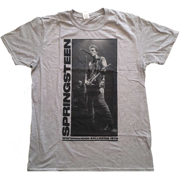 Bruce Springsteen Unisex Vuxen Wintergarden Photograph T-shirt Grey L