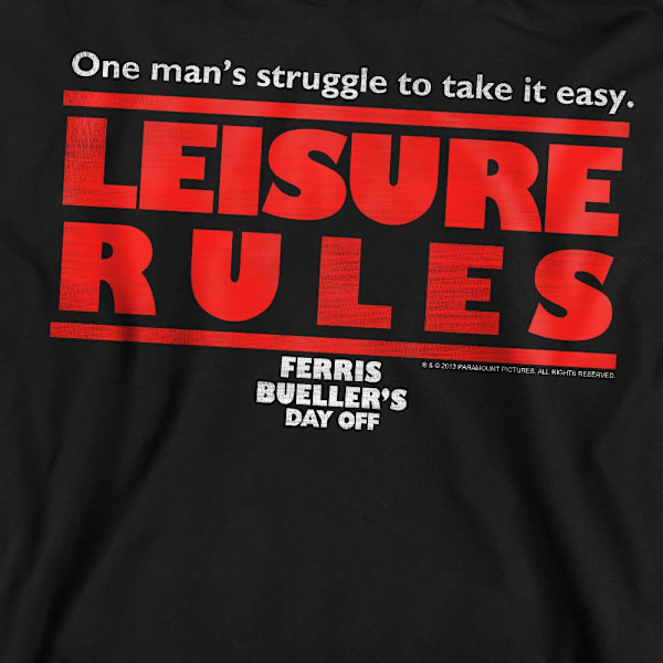 Ferris Bueller's Day Off Unisex Vuxen Fritid Regler Sweatshirt Black S
