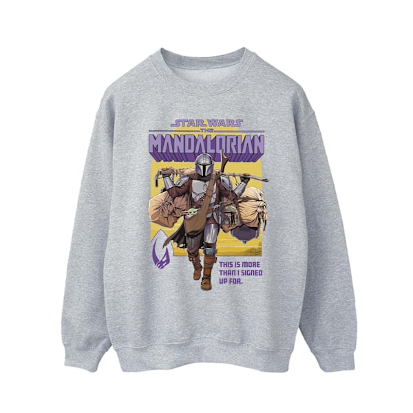 Star Wars Herr The Mandalorian Mer Än Jag Skrev På Mig För Sweatshirt Sports Grey S