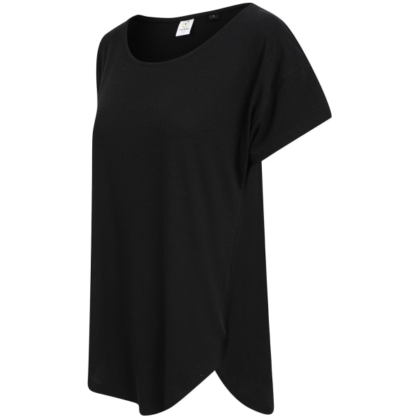 Tombo T-shirt med rund hals för dam/dam L Svart Black L
