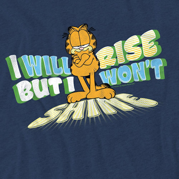 Garfield Unisex Vuxen Rise Not Shine T-Shirt L Marinblå Navy L