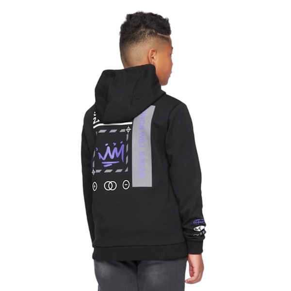 Kings Will Dream Boys Beaumor 2.0 Hoodie 9-10 år Svart/Lila Black/Purple 9-10 Years