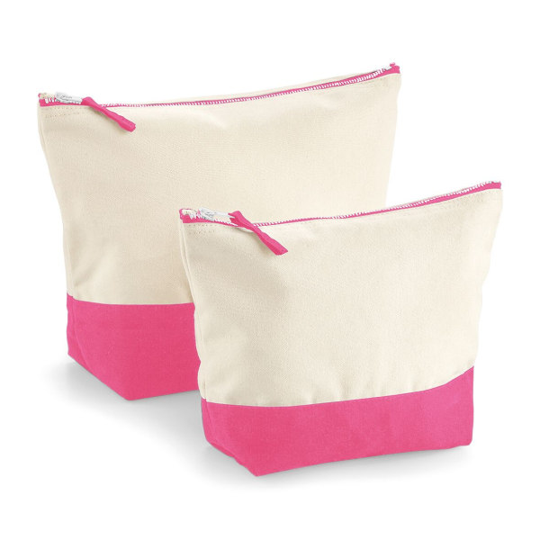 Westford Mill Dipped Base Canvas Accessory Bag (2-pack) L Na Natural/True Pink L