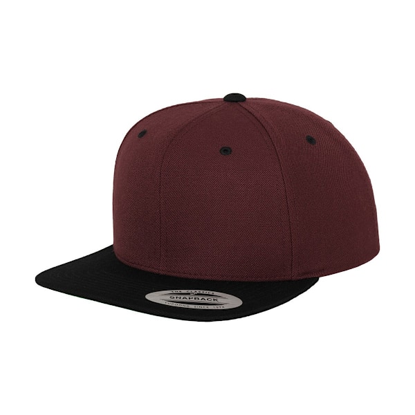 Yupoong The Classic Premium Snapback 2-Tone Cap One Size M Maroon/Black One Size