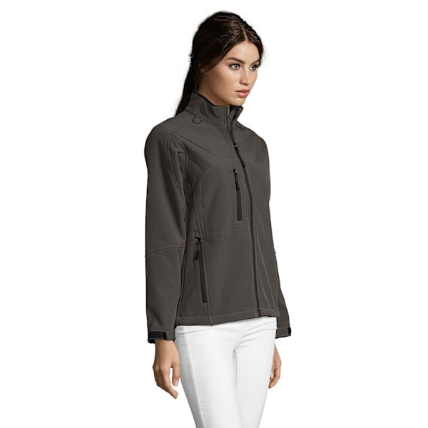 SOLS Dam/Kvinnor Roxy Soft Shell Jacka (Andningsbar, Vindtät Och Vattenavvisande) Charcoal XL