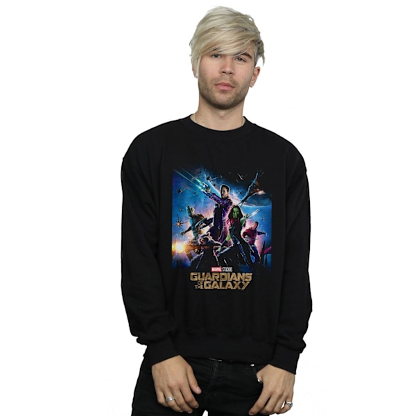 Marvel Studios Herr Guardians Of The Galaxy Poster Sweatshirt L Black L