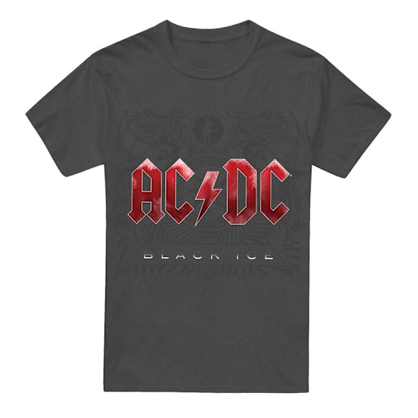 AC/DC Unisex Vuxen Black Ice T-Shirt S Kolgrå Charcoal S