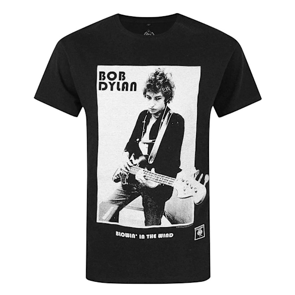 Bob Dylan Unisex Vuxen Blowing In The Wind T-Shirt L Svart Black L