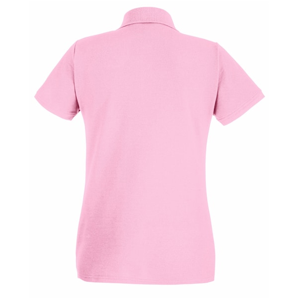 Fruit of the Loom Dam/Damer Lady Fit Kortärmad Polotröja Baby Pink Large