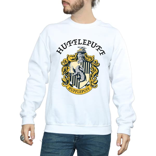 Harry Potter Herr Hufflepuff Tröja L Vit White L