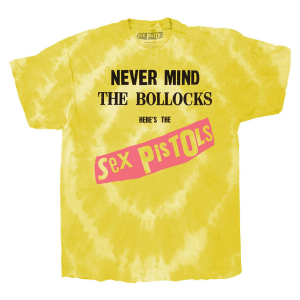Sex Pistols Unisex vuxen Never Mind The Bollocks Album Dip Dye Yellow XL