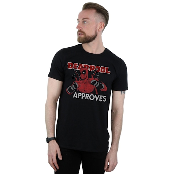 Marvel Deadpool Approves T-shirt 3XL Svart Black 3XL