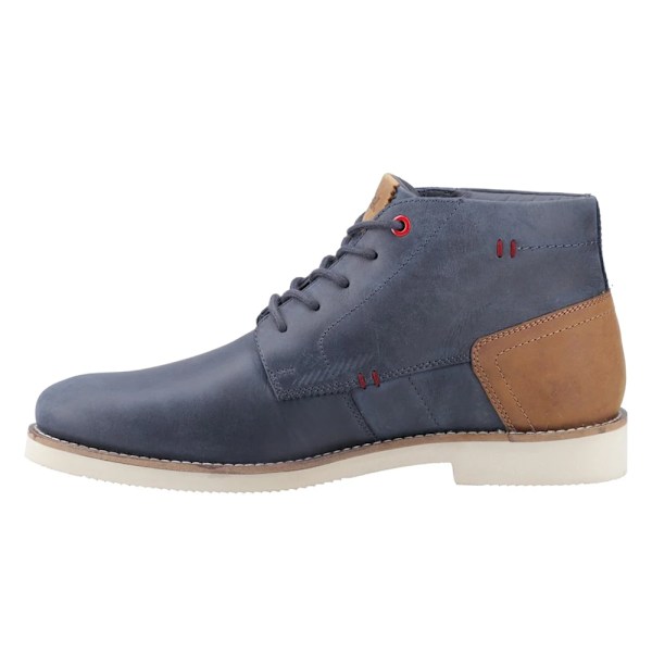 POD Herr Aries Oljat Läder Chukka Boots 7 UK Navy Navy 7 UK