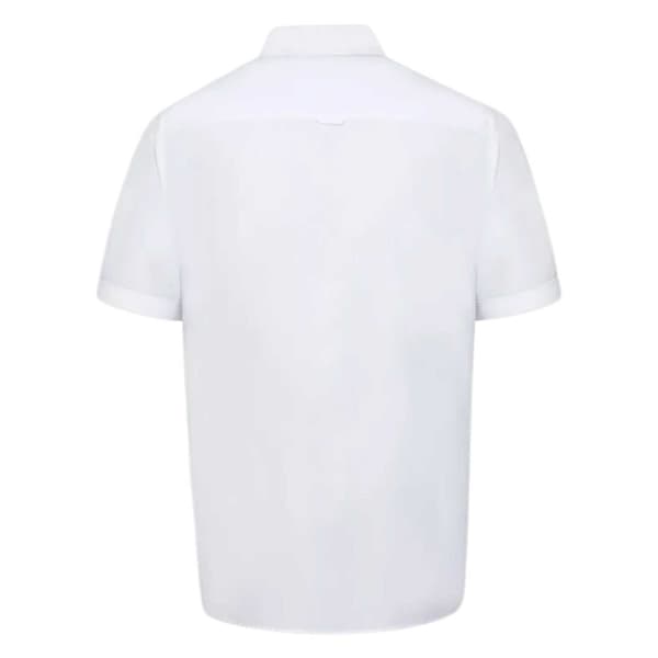 Duke Herr James D555 Hög Kortärmad Skjorta L Vit White L