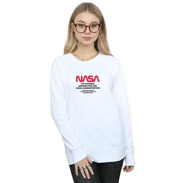 NASA Dam/Dam Worm Blurb Sweatshirt XXL Vit White XXL