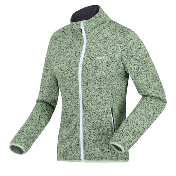 Regatta Dam/Kvinnor Newhill Marl Full Zip Fleecejacka 12 UK Quiet Green/Seal Grey 12 UK